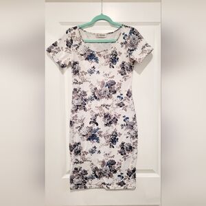 Floral Print Short Sleeve Dress